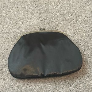 Club Monaco black satin clutch